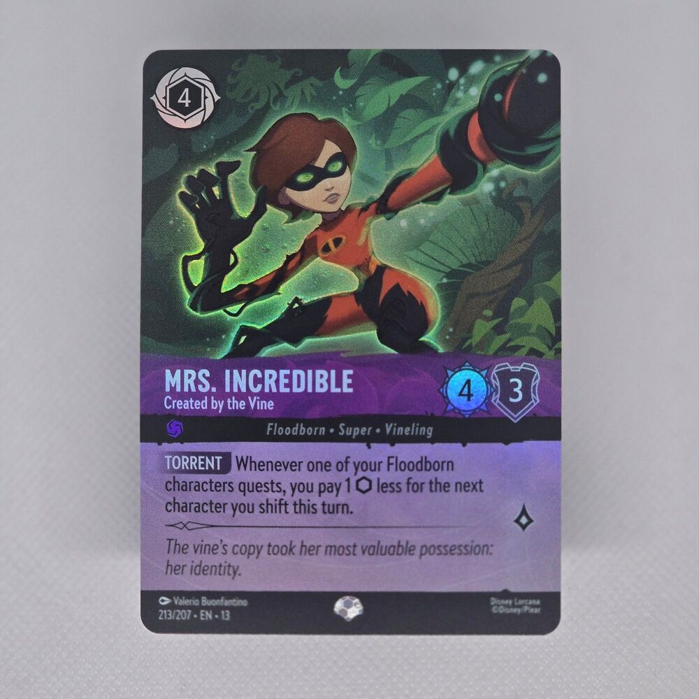Mrs. Incredible #213 Borderless Disney Lorcana Attack of the Vine